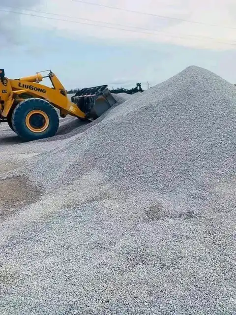 Fin de journée sur le site de production
